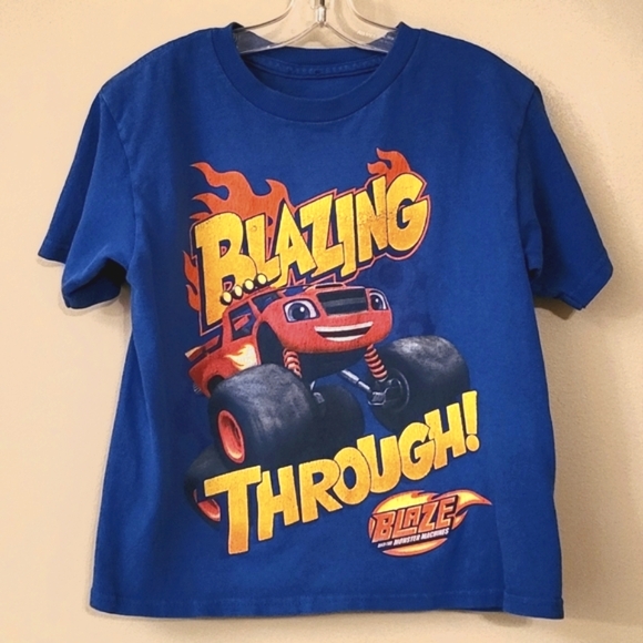 Blaze and the Monster Machines blue short sleeve tee shirt - Picture 1 of 2